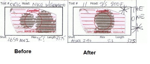 Before and after iron fitting